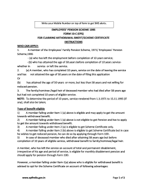 Employees' Pension Scheme 1995 Form 10-C