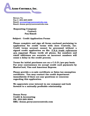 Credit Application Form
