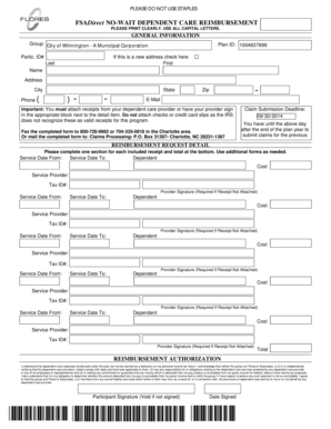 FSADirect Dependent Care Reimbursement Form