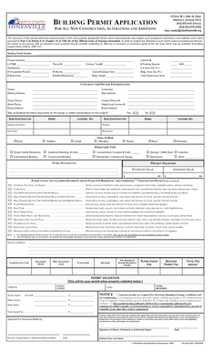 Georgia Building Permit Application