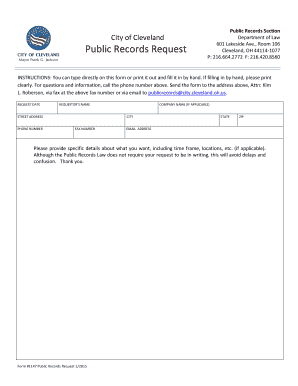 Public Records Request Form