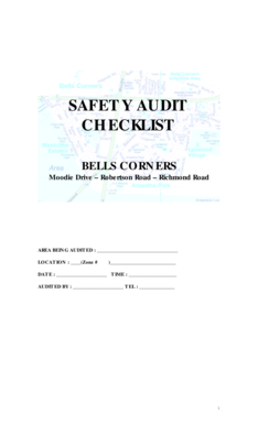 Safety Audit Checklist
