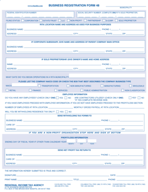 Ohio Business Registration Form 48