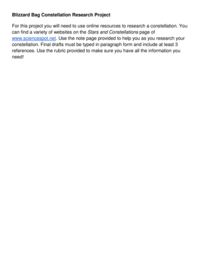 Constellation Research Project