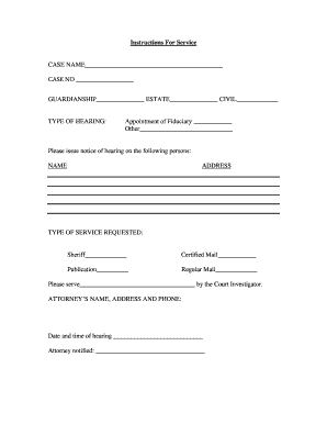 Notice of Hearing for Appointment of Fiduciary