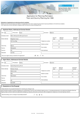 UK Planning Permission Application