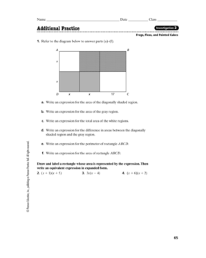 Math Worksheet Template