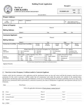Building Permit Application