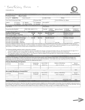 Voluntary Life and AD&D Enrollment Form