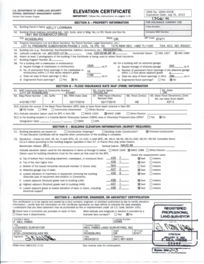 FEMA Elevation Certificate