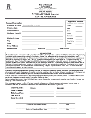 Utility Billing Application for Services