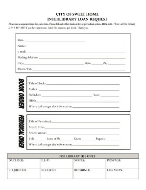 Interlibrary Loan Request Form
