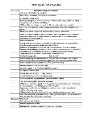 Home Inspection Checklist