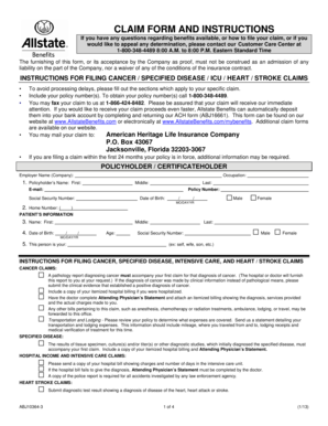 Allstate Benefits Claim Form