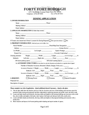 Zoning Application Form