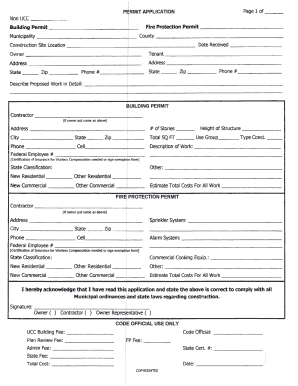 Building Permit Application