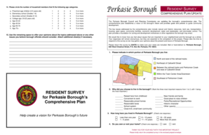 Resident Survey for Perkasie Borough Comprehensive Plan Update