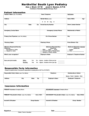 Patient Information Form
