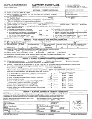 FEMA Elevation Certificate