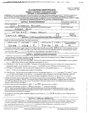 Elevation Certificate