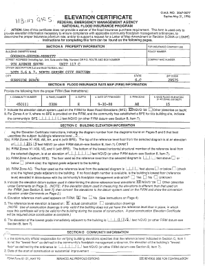 Elevation Certificate