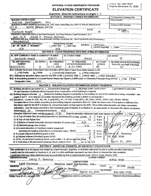 Elevation Certificate