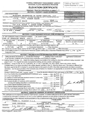 FEMA Elevation Certificate