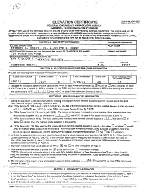 Elevation Certificate