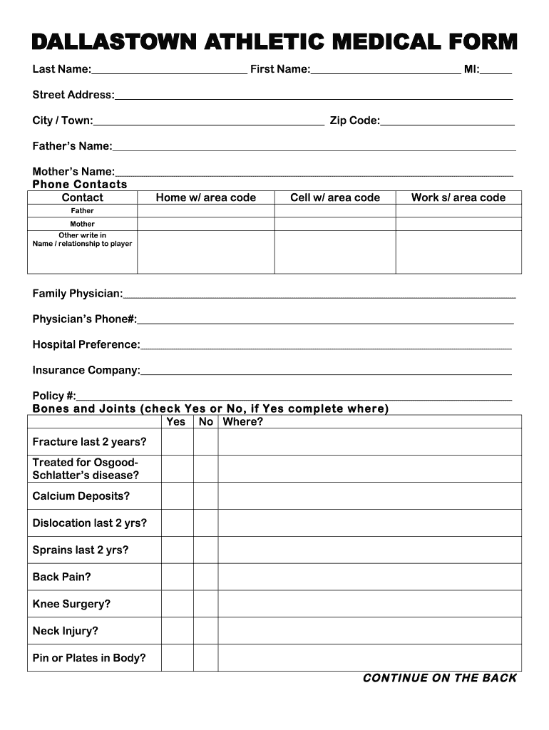 Fillable Online City / Town Zip Code Fax Email Print - pdfFiller