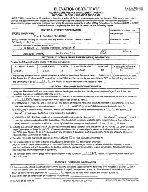 Elevation Certificate