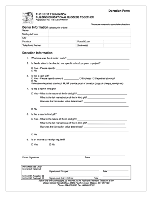 Donation Form