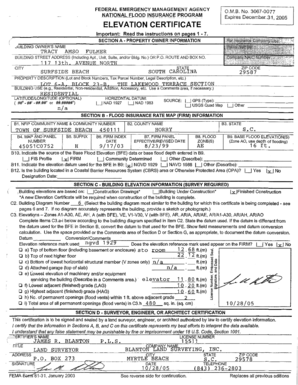 FEMA Elevation Certificate