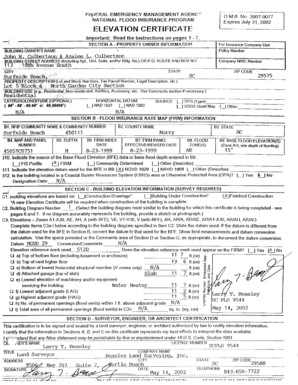 FEMA Elevation Certificate