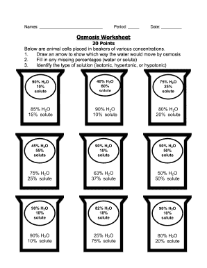 Osmosis Worksheet 2020-2023 - Fill and Sign Printable Template Online