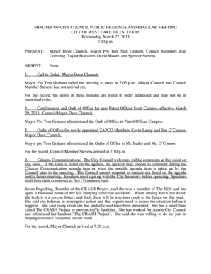 Transition readiness assessment questionnaire - 2RQQRU Mayor Dave Claunch Mayor pro Tem Graham - westlakehills