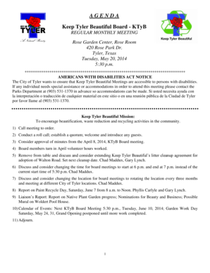 Inspection report format - Parks Department at (903) 531-1370 in advance so accommodations can be made - cityoftyler