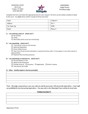 Coa food - Appearance Form 11 2015 reviseddoc - ci temple tx