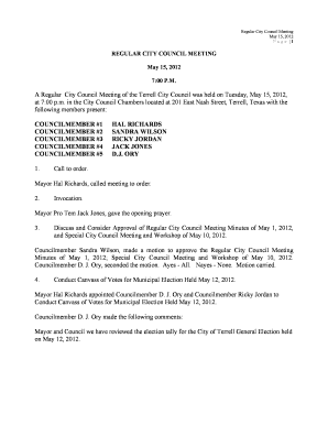 Fixed asset register format pdf - COUNCILMEMBER 1 HAL RICHARDS COUNCILMEMBER 2 SANDRA - cityofterrell