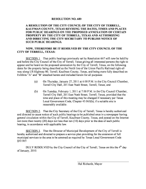 Verbal warning form - A RESOLUTION OF THE CITY COUNCIL OF THE CITY OF TERRELL, - cityofterrell