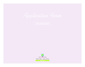 Application Form - Jaypee Greens kristal Court - jaypeekrystalcourt