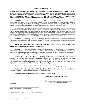 A RESOLUTION OF THE CITY OF TERRELL, TEXAS, APPROVING A STRATEGIC - cityofterrell