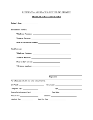 Project scope template - Resident in-city-move form - Windcrest Texas - ci windcrest tx