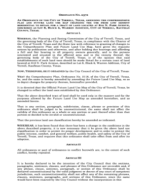 Patient refuses medication documentation sample - OF THE CITY OF TERRELL, TEXAS, AMENDING THE COMPREHENSIVE - cityofterrell