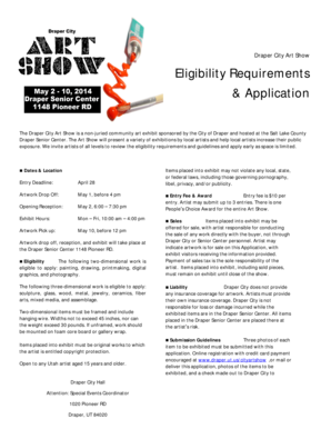 Application for ill - Application Eligibility Requirements - Official Website - draper ut