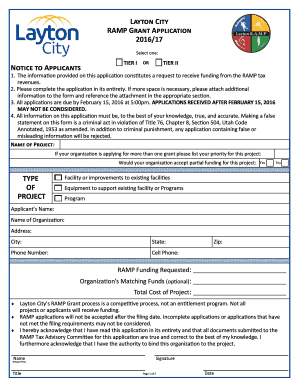 Excel progress report template - Layton ity RAMP Grant Application