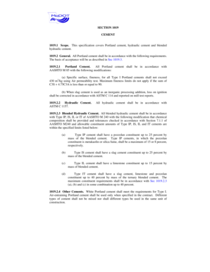 Separation agreement alabama pdf - SECTION 1019 CEMENT 10191 Scope This specification covers - modot