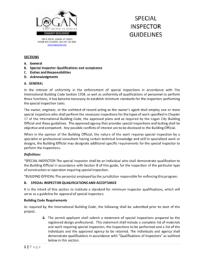 Open house sign in sheet - SpecialInspectorGuidelines.doc - loganutah