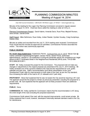 Counselling forms for clients - Planning Commissioners Present David Adams, Amanda Davis, Russ Price, Maybell Romero, - loganutah