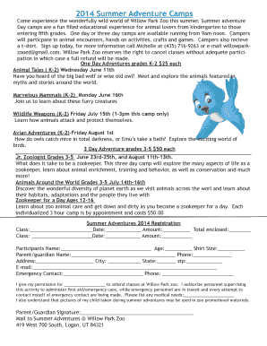 Medical history template - 2014 Summer Adventure Camps - Logan Utah - loganutah