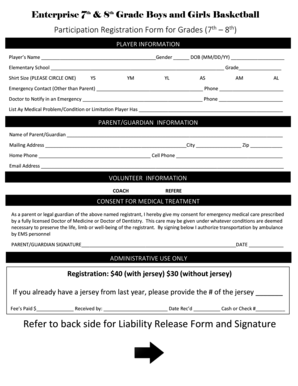 Sign in sheet template google docs - Enterprise 7th & 8th Grade Boys and Girls Basketball - enterpriseutah